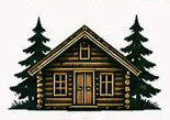 Log cabin icon
